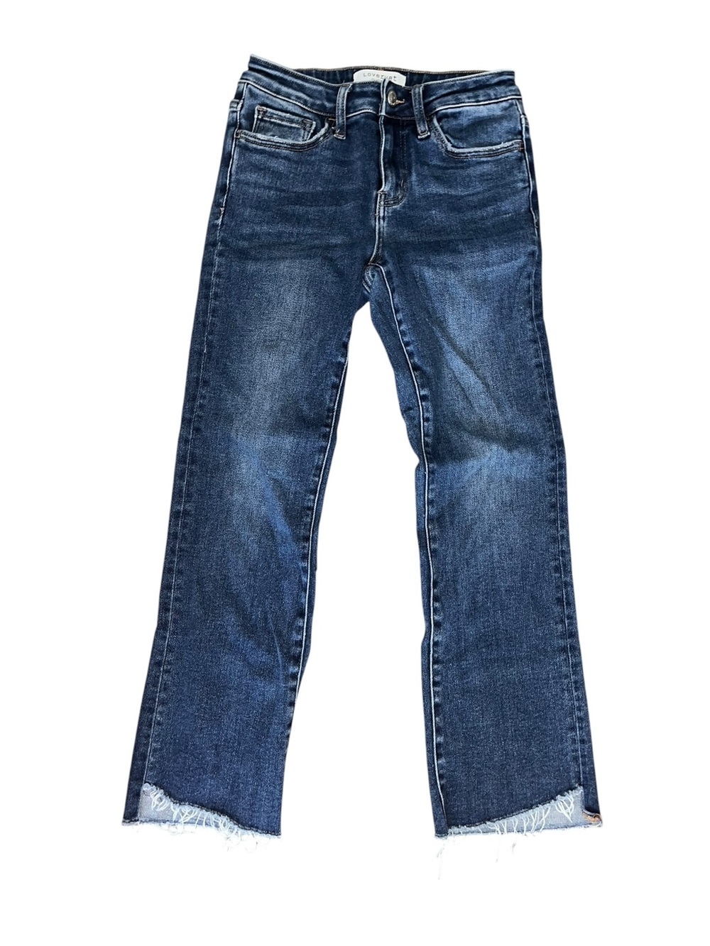Lovervet by Vervet Women’s Size 25 Dark Wash Cropped Straight Leg Jeans
